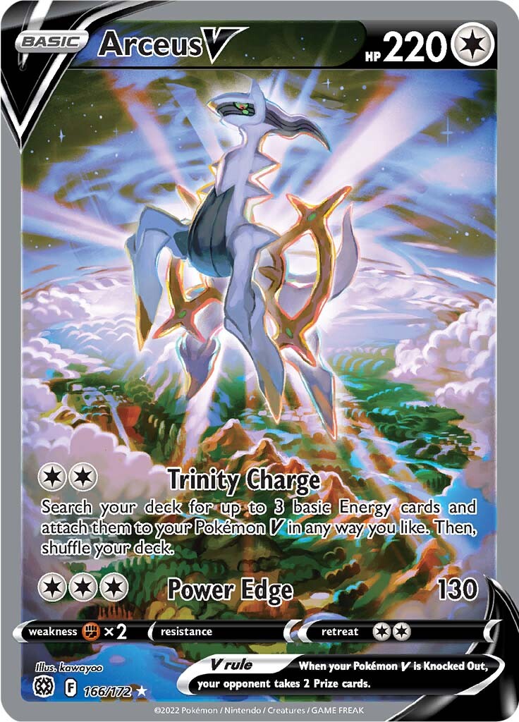 Arceus V (166/172) [Sword & Shield: Brilliant Stars] | Cracking-Singles