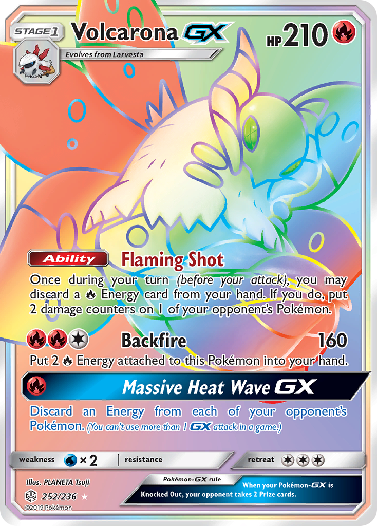 Volcarona GX (252/236) [Sun & Moon: Cosmic Eclipse] | Cracking-Singles