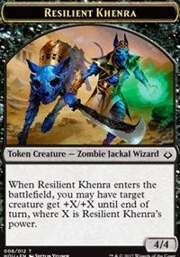 Resilient Khenra // Cat Double-sided Token [Hour of Devastation Tokens] | Cracking-Singles