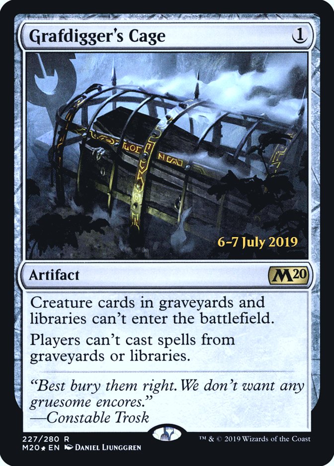 Grafdigger's Cage  [Core Set 2020 Prerelease Promos] | Cracking-Singles