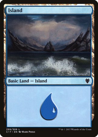 Island (299) [Commander 2017] | Cracking-Singles