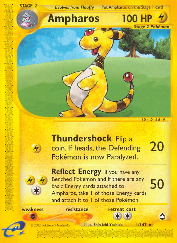 Ampharos (1/147) [Aquapolis] | Cracking-Singles