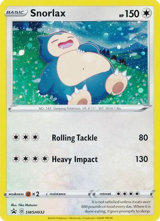 Snorlax (SWSH032) [Sword & Shield: Black Star Promos] | Cracking-Singles