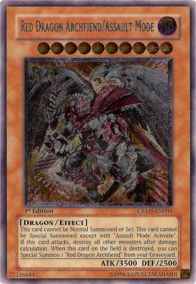 Red Dragon Archfiend/Assault Mode [CRMS-EN004] Ultimate Rare | Cracking-Singles