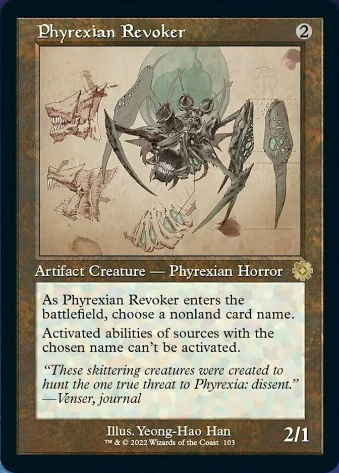 Phyrexian Revoker (Retro Schematic) [The Brothers' War Retro Artifacts] | Cracking-Singles