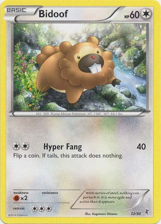 Bidoof (12/30) [XY: Trainer Kit 1 - Bisharp] | Cracking-Singles