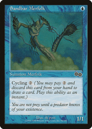 Sandbar Merfolk [Urza's Saga] | Cracking-Singles