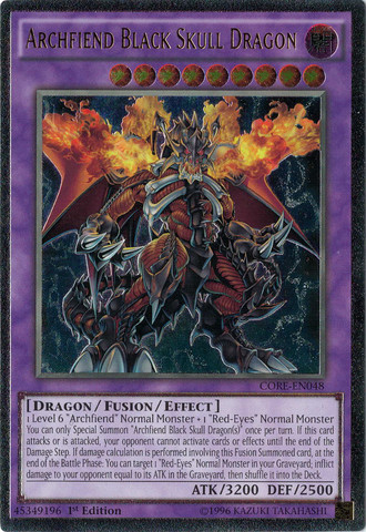 Archfiend Black Skull Dragon [CORE-EN048] Ultimate Rare | Cracking-Singles