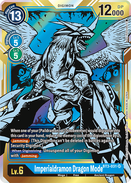 Imperialdramon Dragon Mode [BT3-031] (Alternate Art) [Release Special Booster Ver.1.5] | Cracking-Singles