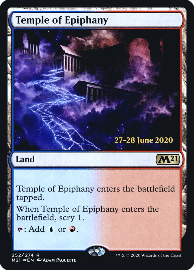 Temple of Epiphany  [Core Set 2021 Prerelease Promos] | Cracking-Singles