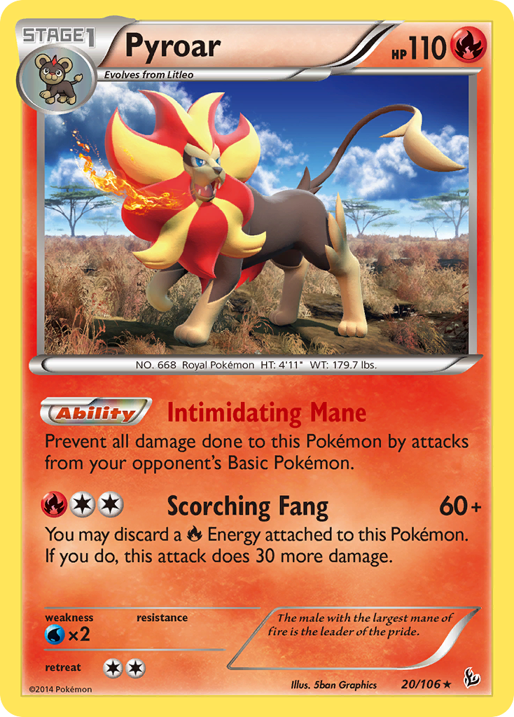 Pyroar (20/106) [XY: Flashfire] | Cracking-Singles