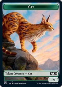 Cat (020) // Dog Double-sided Token [Core Set 2021 Tokens] | Cracking-Singles