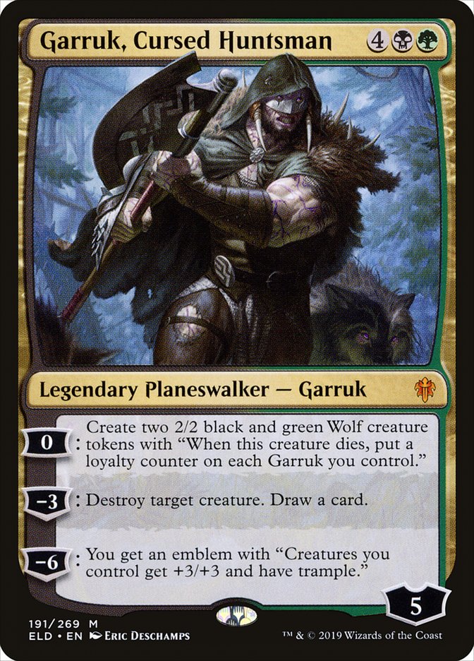 Garruk, Cursed Huntsman [Throne of Eldraine] | Cracking-Singles