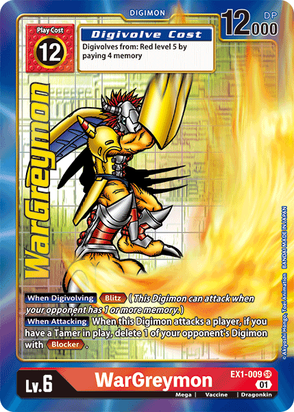 WarGreymon [EX1-009] (Alternate Art) [Classic Collection] | Cracking-Singles