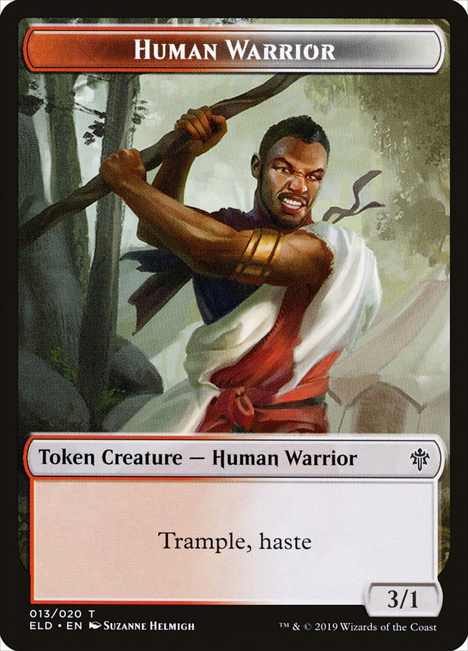 Human Warrior [Throne of Eldraine Tokens] | Cracking-Singles