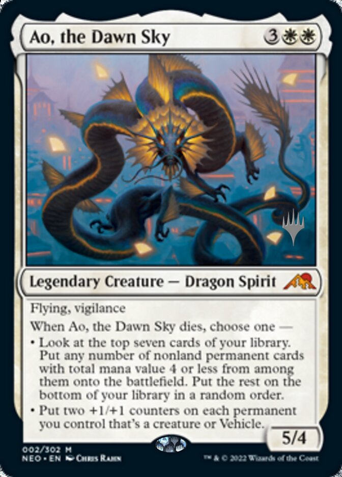 Ao, the Dawn Sky (Promo Pack) [Kamigawa: Neon Dynasty Promos] | Cracking-Singles