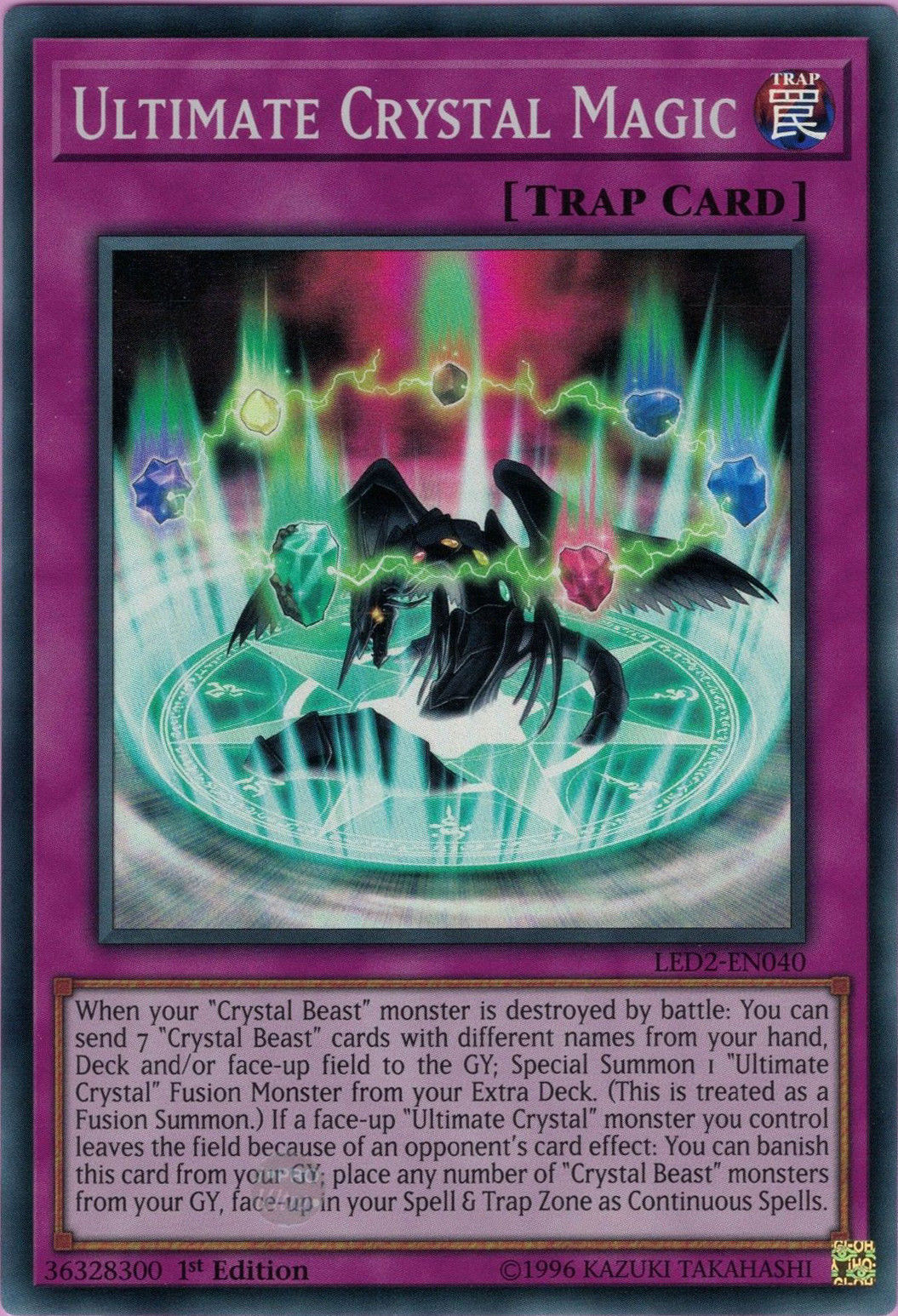 Ultimate Crystal Magic [LED2-EN040] Super Rare | Cracking-Singles