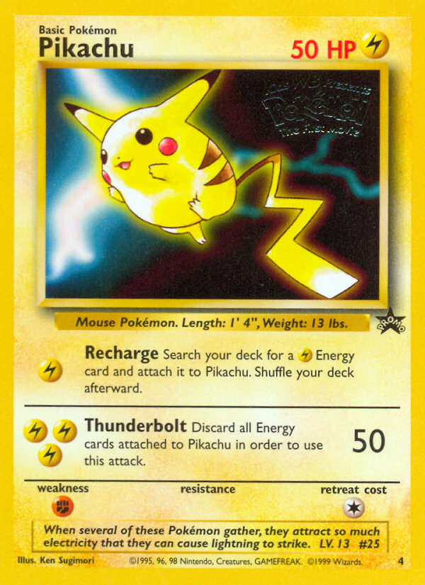 Pikachu (4) [Wizards of the Coast: Black Star Promos] | Cracking-Singles