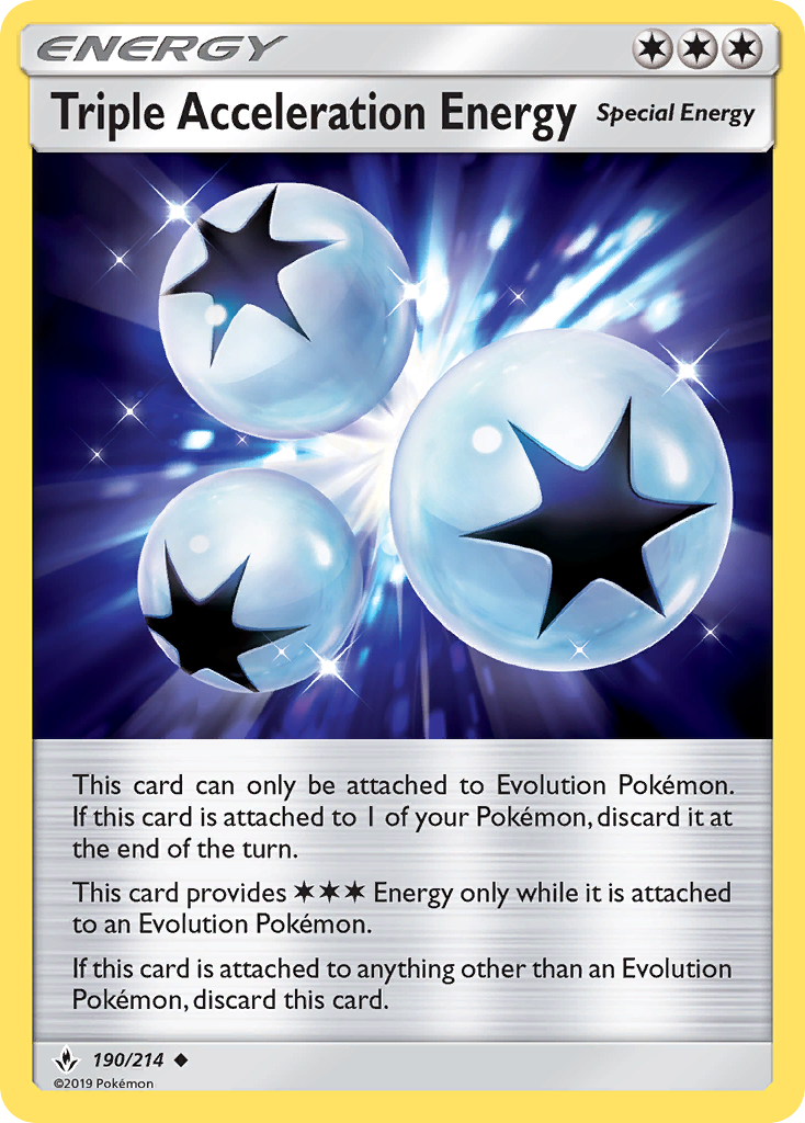 Triple Acceleration Energy (190/214) [Sun & Moon: Unbroken Bonds] | Cracking-Singles