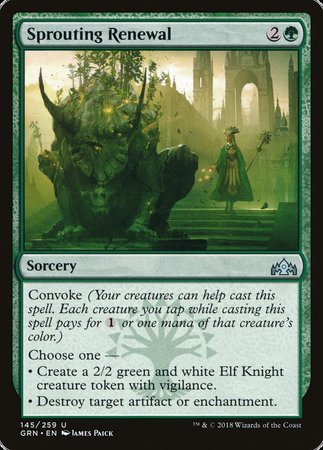 Sprouting Renewal [Guilds of Ravnica] | Cracking-Singles