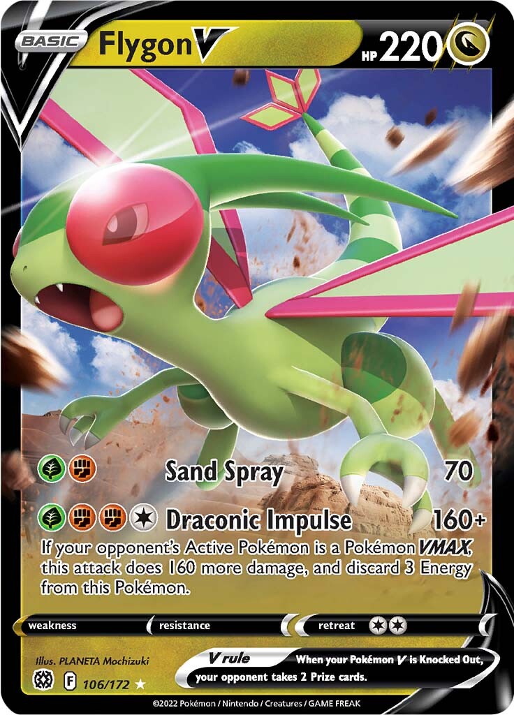 Flygon V (106/172) [Sword & Shield: Brilliant Stars] | Cracking-Singles