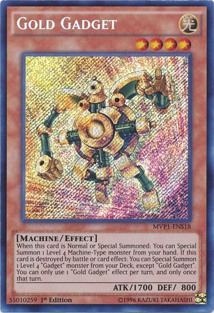 Gold Gadget [MVP1-ENS18] Secret Rare | Cracking-Singles