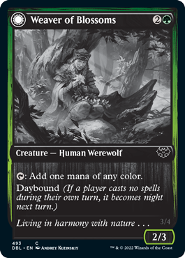 Weaver of Blossoms // Blossom-Clad Werewolf [Innistrad: Double Feature] | Cracking-Singles