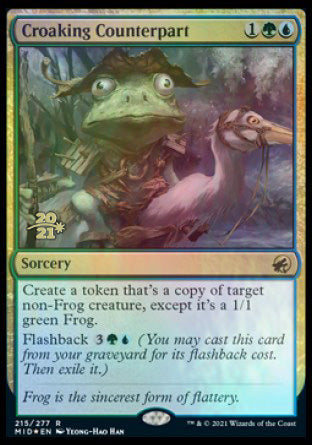 Croaking Counterpart [Innistrad: Midnight Hunt Prerelease Promos] | Cracking-Singles