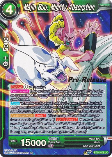 Majin Buu, Mighty Absorption (BT14-078) [Cross Spirits Prerelease Promos] | Cracking-Singles