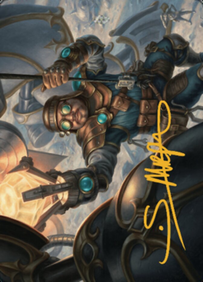 Powerstone Engineer Art Card (Gold-Stamped Signature) [The Brothers' War Art Series] | Cracking-Singles