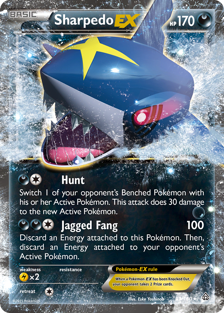 Sharpedo EX (91/160) [XY: Primal Clash] | Cracking-Singles