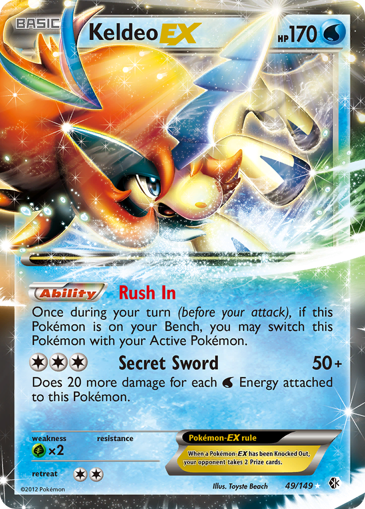 Keldeo EX (49/149) [Black & White: Boundaries Crossed] | Cracking-Singles