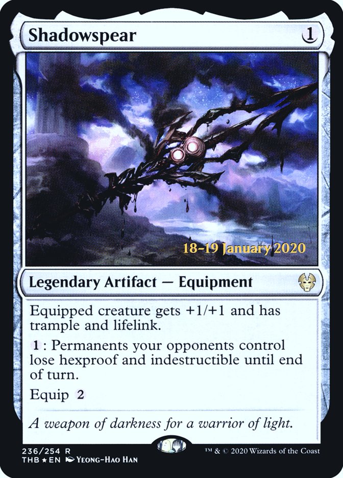 Shadowspear [Theros Beyond Death Prerelease Promos] | Cracking-Singles