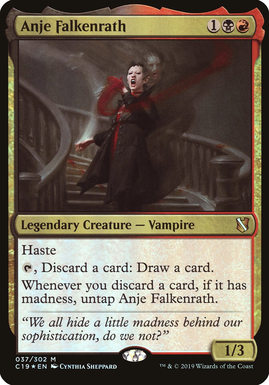 Anje Falkenrath (Commander 2019) [Oversize Cards] | Cracking-Singles