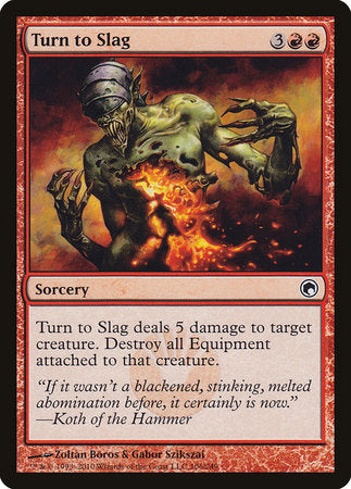 Turn to Slag [Scars of Mirrodin] | Cracking-Singles