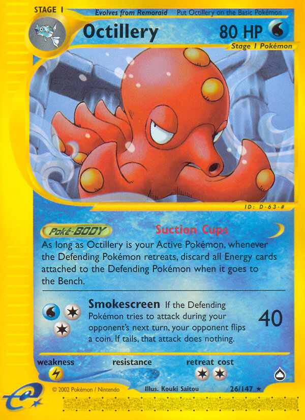 Octillery (26/147) [Aquapolis] | Cracking-Singles