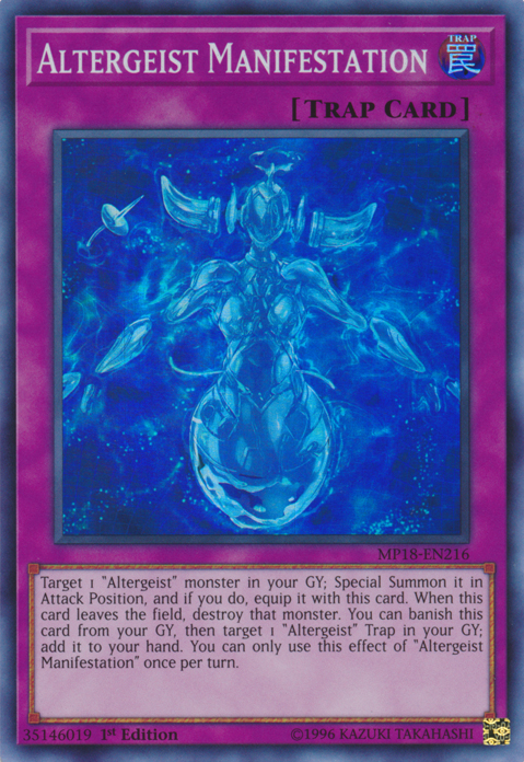 Altergeist Manifestation [MP18-EN216] Super Rare | Cracking-Singles