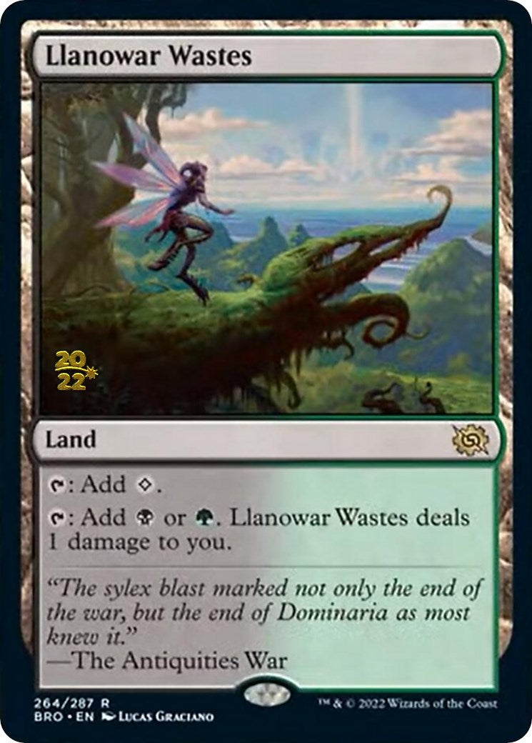 Llanowar Wastes [The Brothers' War: Prerelease Promos] | Cracking-Singles