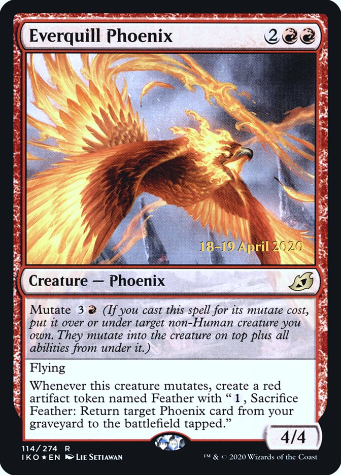 Everquill Phoenix  [Ikoria: Lair of Behemoths Prerelease Promos] | Cracking-Singles