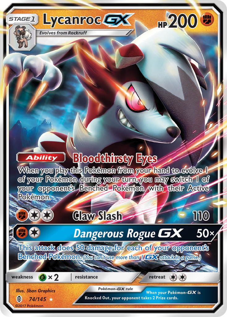 Lycanroc GX (74/145) [Sun & Moon: Guardians Rising] | Cracking-Singles