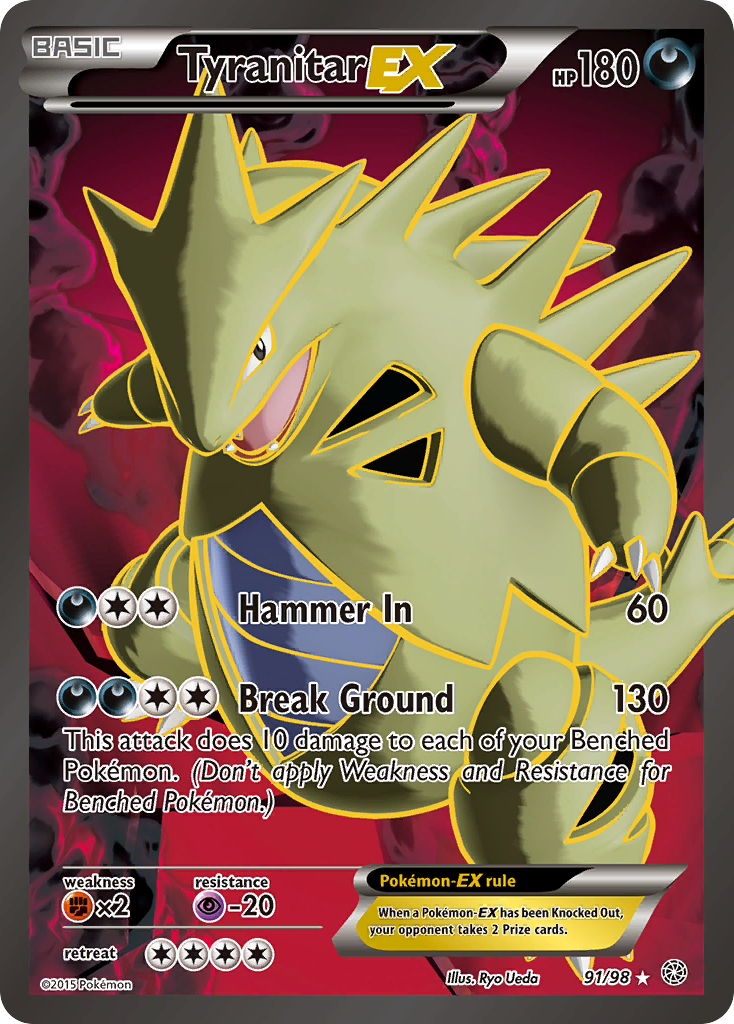 Tyranitar EX (91/98) [XY: Ancient Origins] | Cracking-Singles