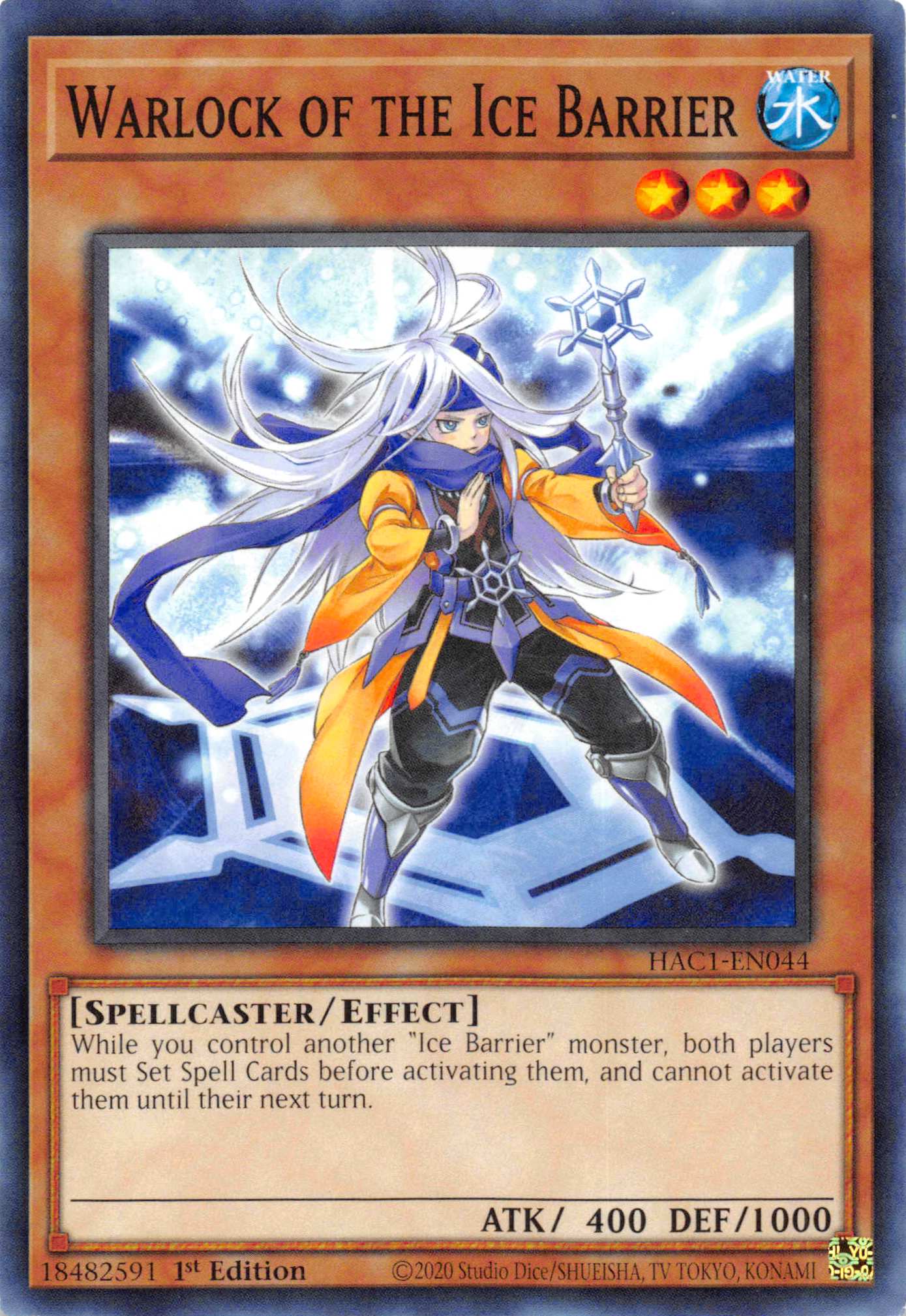 Warlock of the Ice Barrier (Duel Terminal) [HAC1-EN044] Parallel Rare | Cracking-Singles