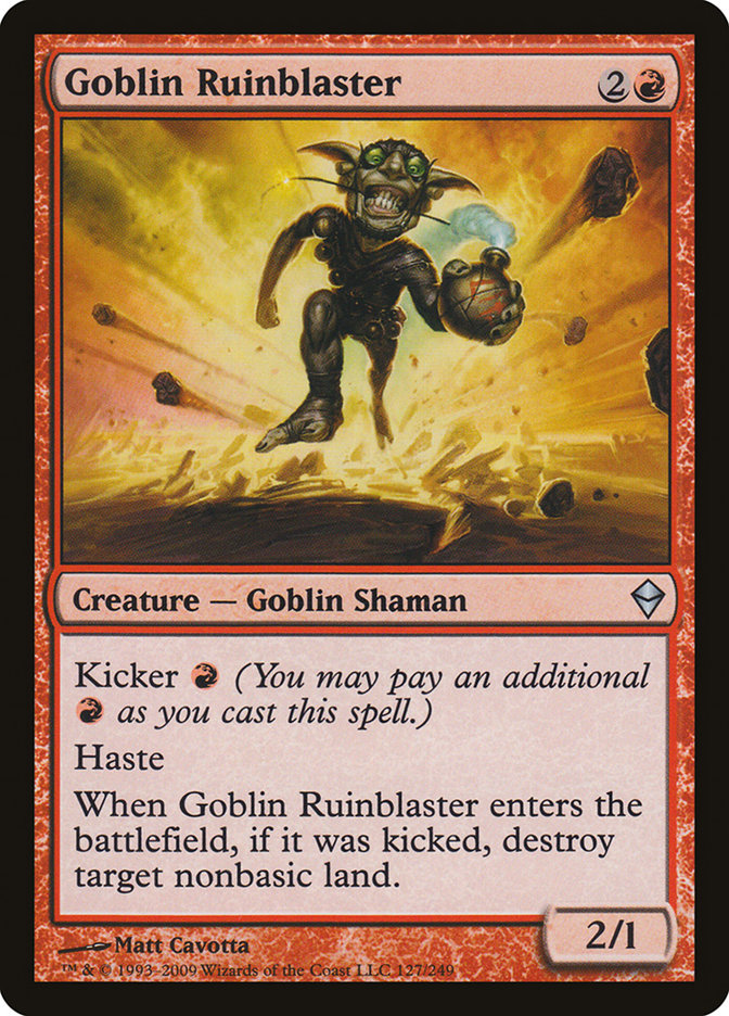 Goblin Ruinblaster [Zendikar] | Cracking-Singles