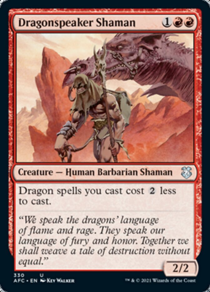 Dragonspeaker Shaman [Dungeons & Dragons: Adventures in the Forgotten Realms Commander] | Cracking-Singles