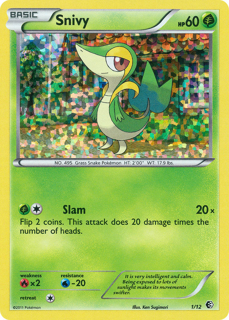 Snivy (1/12) [McDonald's Promos: 2011 Collection] | Cracking-Singles