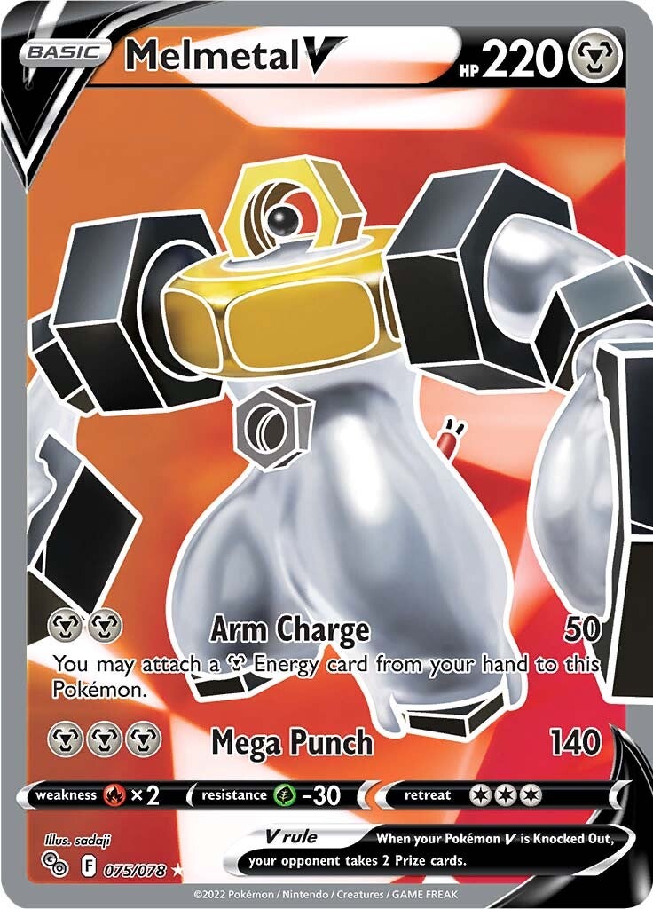 Melmetal V (075/078) [Pokémon GO] | Cracking-Singles