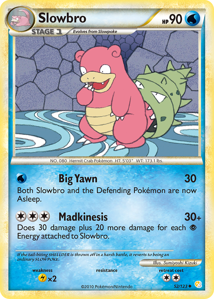 Slowbro (52/123) [HeartGold & SoulSilver: Base Set] | Cracking-Singles