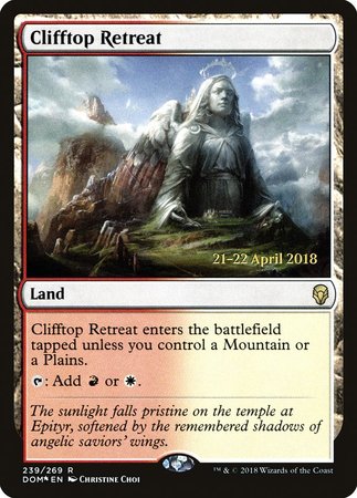 Clifftop Retreat [Dominaria Promos] | Cracking-Singles