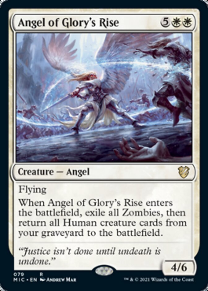 Angel of Glory's Rise [Innistrad: Midnight Hunt Commander] | Cracking-Singles