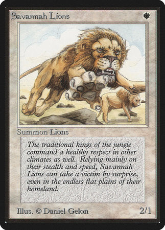 Savannah Lions [Limited Edition Beta] | Cracking-Singles